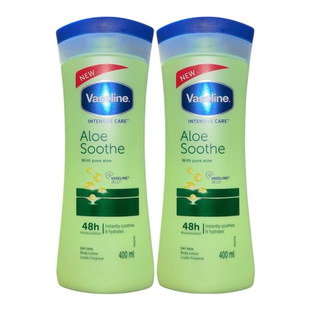 Vaseline Intensive Care Aloe Smooth Body Lotion 13.5 FL oz /400ML